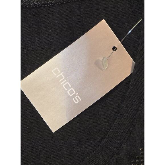 Zenergy Nina Studded 3/4 Length Sleeve Sz 2/L NWT - Picture 5 of 13